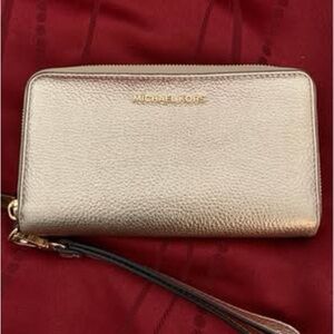 Gold MK Wallet Wristlet